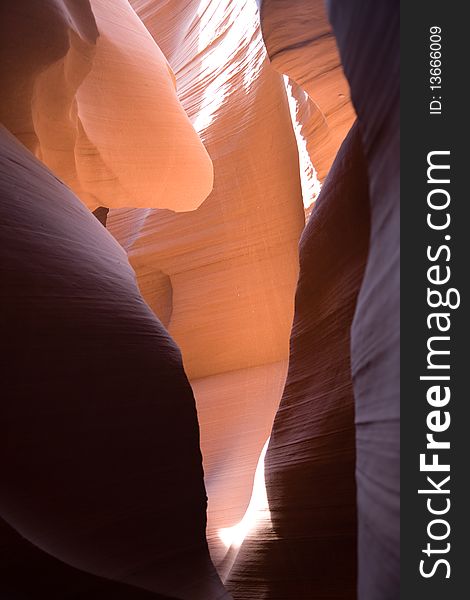 Sandstone Formation in Antelope Canyon