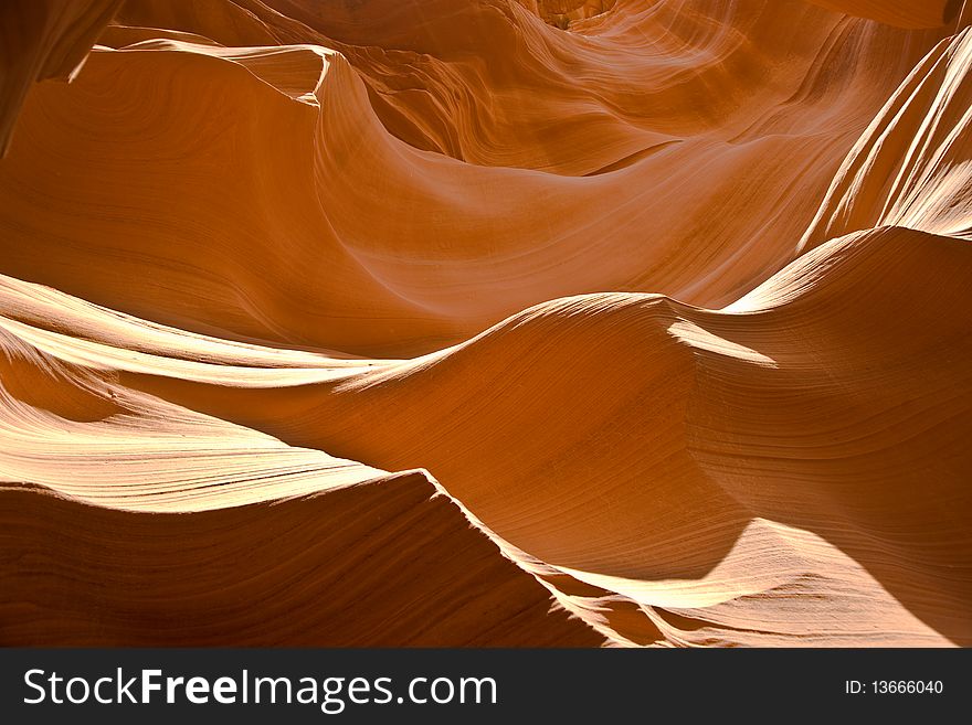 Sandstone Formation in Antelope Canyon