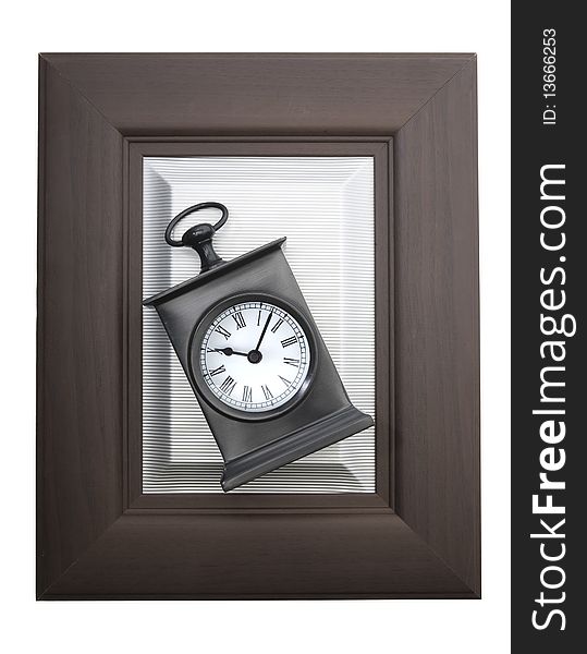 Alarm clock in a picture frame. Alarm clock in a picture frame