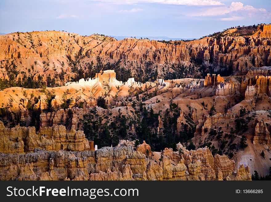 Sandstone Formations In Bryce Canyon