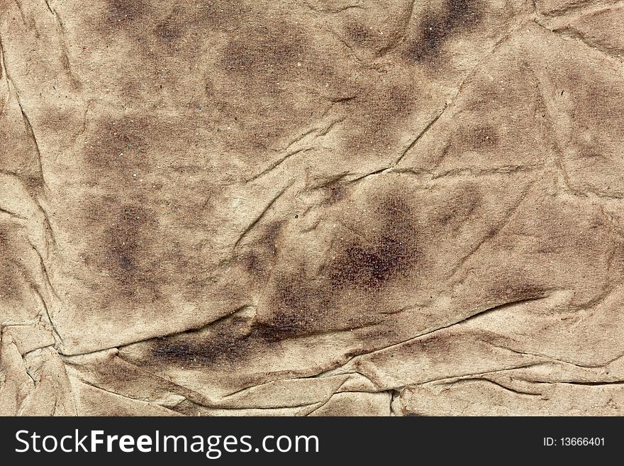 Old stained paper texture, for design works. Old stained paper texture, for design works