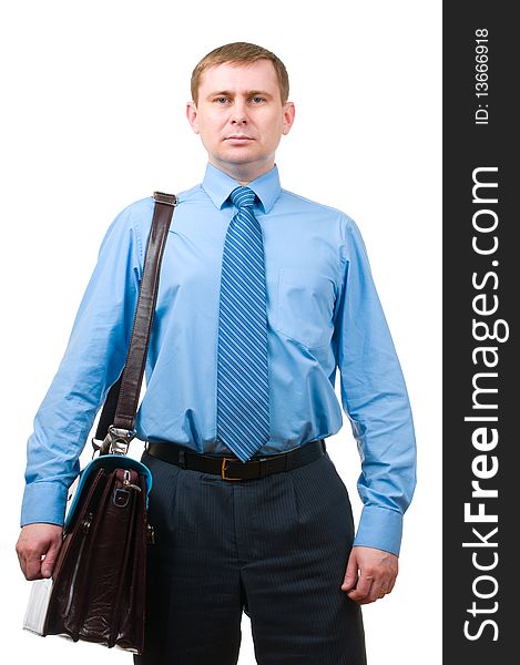 Businessman With Leather Briefcase