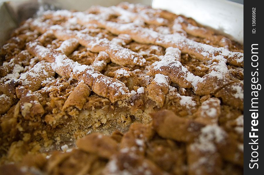 A whole home made shortcrust pastry