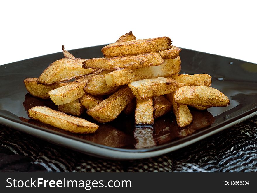 Golden Brown Home Made Chips.