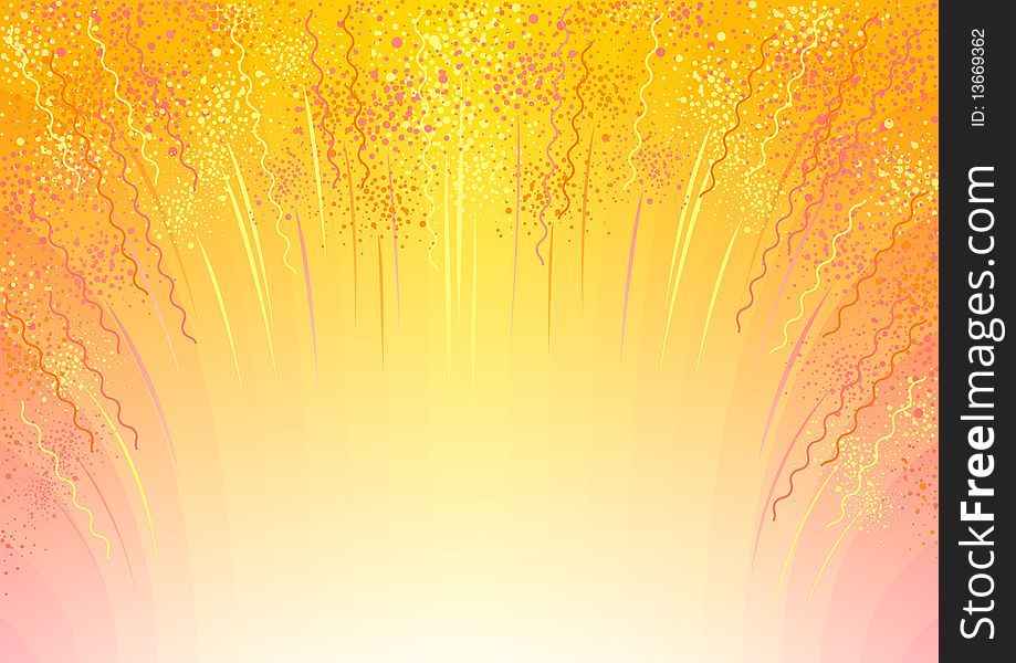 Background for design with explosion and stars