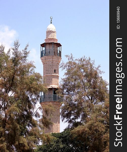 Jaffa minaret of Mahmoudiya Mosque 2007