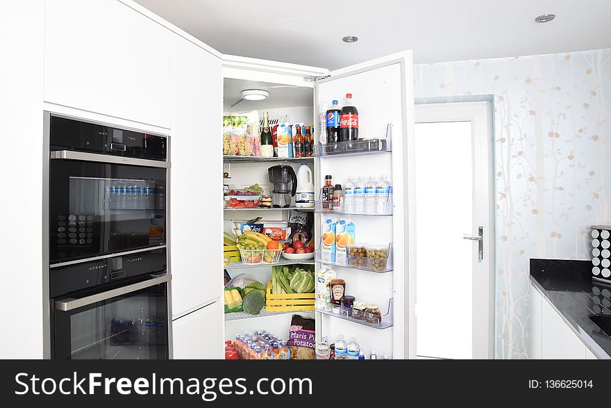 Home Appliance, Refrigerator, Major Appliance, Kitchen