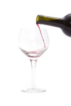 Pouring Red Wine Stock Image