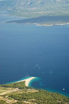 Spectacular View On Golden Cape -Brac Island, Croa Stock Photos Spectacular View On Golden Cape -Brac Island, Croa Stock Photos