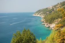 Picturesque Scenic View Of Adriatic Beach In Pisak Stock Photography Picturesque Scenic View Of Adriatic Beach In Pisak Stock Photography