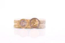Pile Of Euro Coins Royalty Free Stock Image