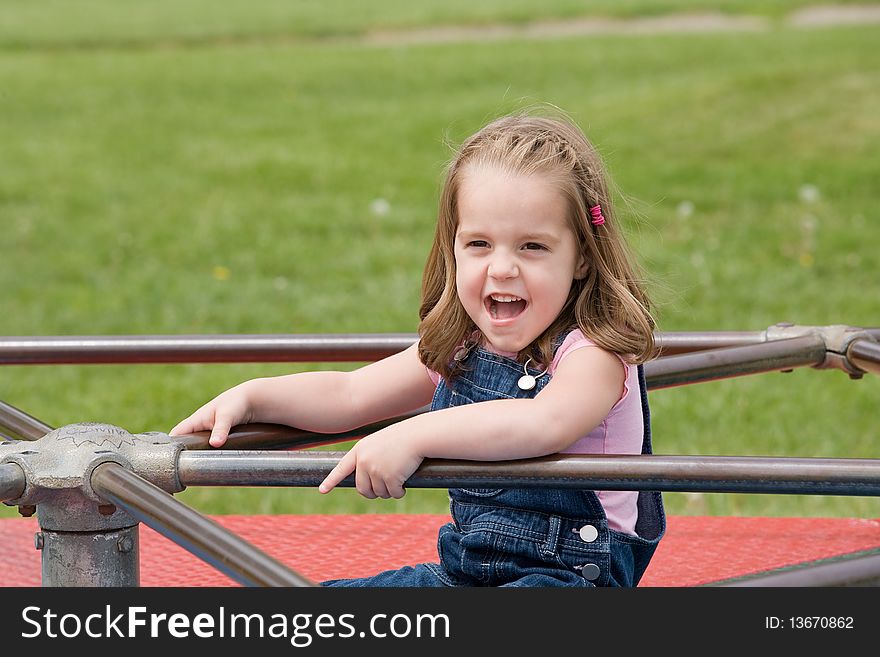 Cute Little Girl at the Park