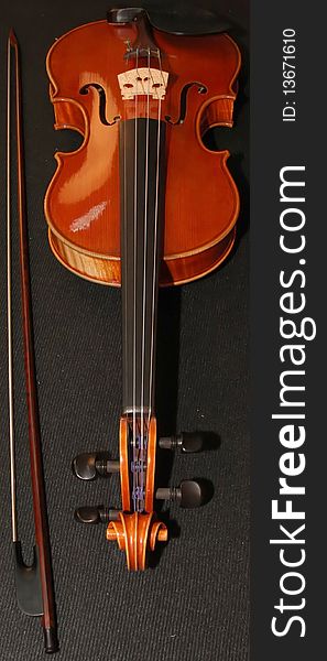A detail of classic violin. A detail of classic violin