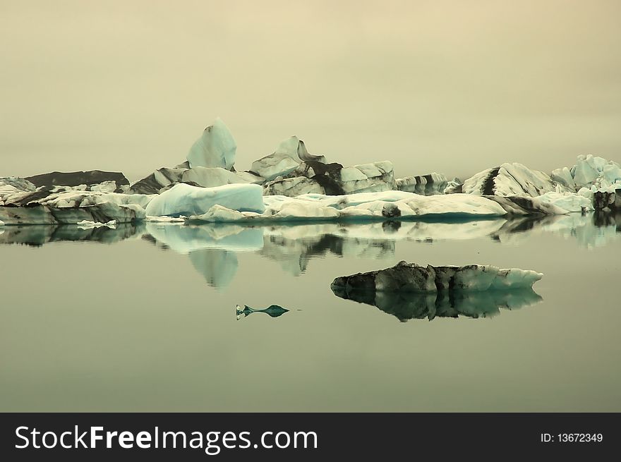 Icebergs In Jokursarlon, Iceland