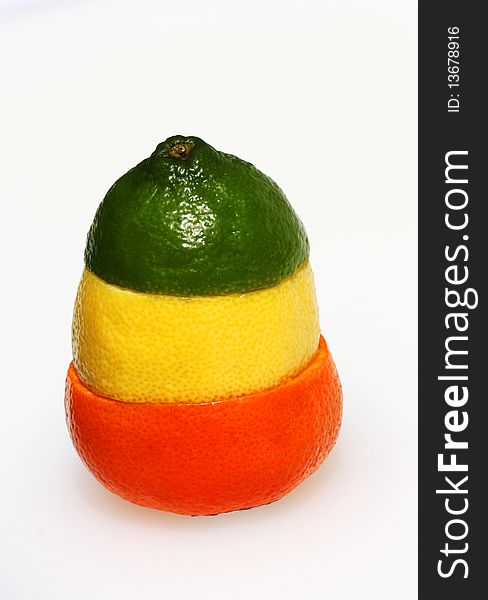 Traffic light citrus fruit combination