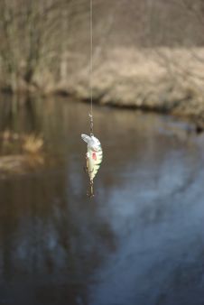 Little Wobbler For Fishing Royalty Free Stock Photo Little Wobbler For Fishing Royalty Free Stock Photo