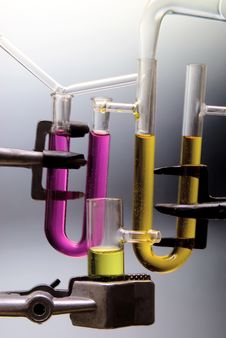 Tubes And Weighing Bottles Royalty Free Stock Photos Tubes And Weighing Bottles Royalty Free Stock Photos