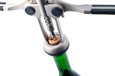 Opening Wine Bottle Royalty Free Stock Images Opening Wine Bottle Royalty Free Stock Images