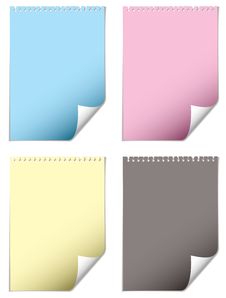 Page Curl Cmyk Stock Images