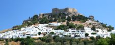 Lindos Acropolis Royalty Free Stock Photography Lindos Acropolis Royalty Free Stock Photography