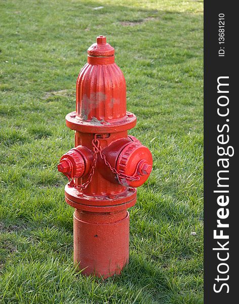 A beautiful fire hydrant on a lawn