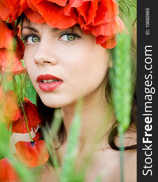 Girl With Poppies