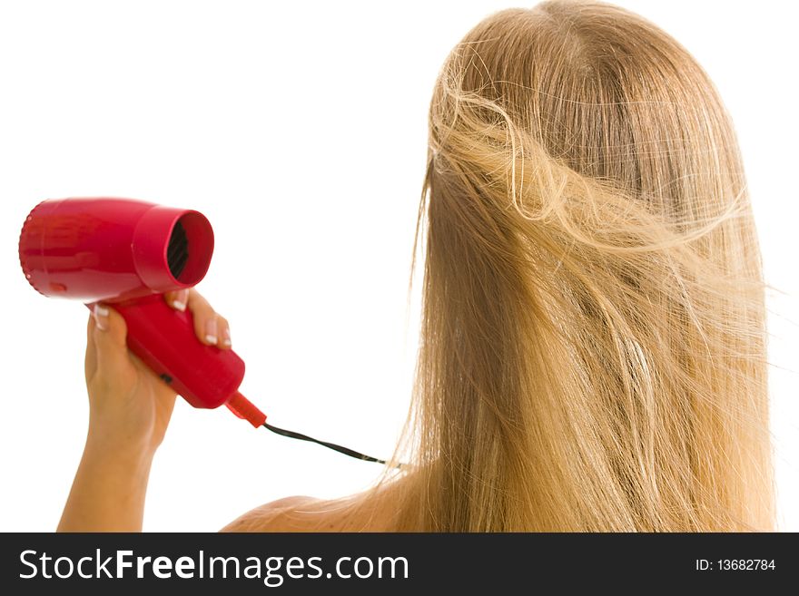 Woman Drying Hair