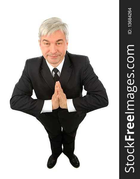 Man portrait on a isolated background