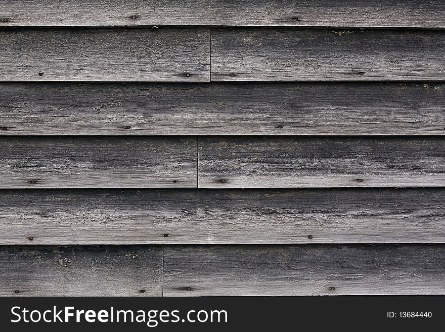 Close up on a wooden wall.