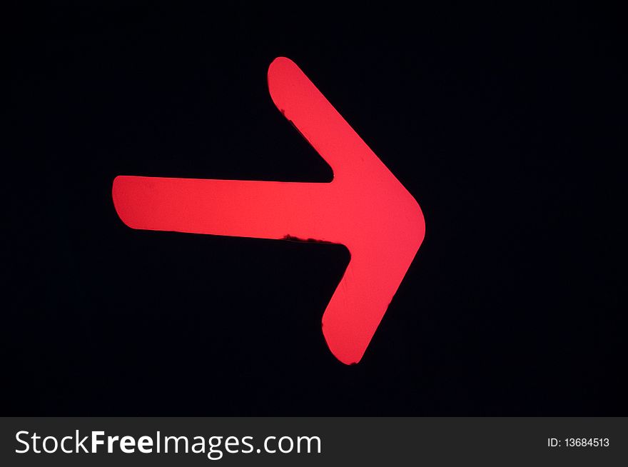 Direction of the red arrow. Direction of the red arrow