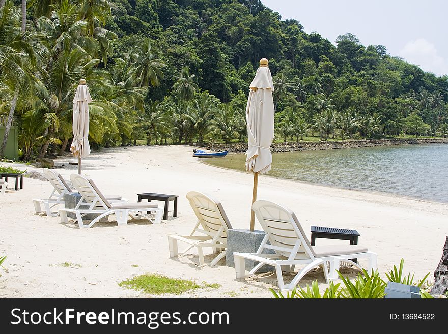 Beach on a sunny day. Thailand.