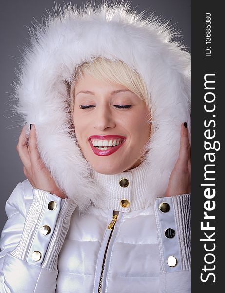 Woman Wearing Winter Jacket