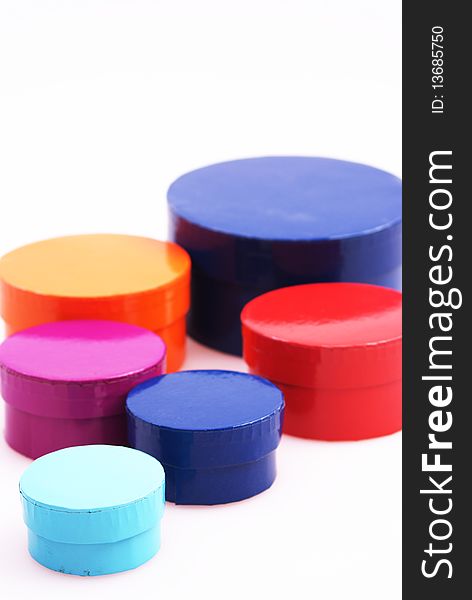 Colorful Round Boxes
