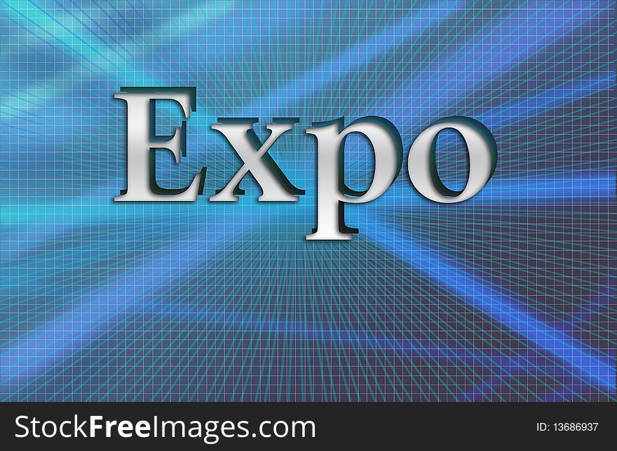 Word expo, colorful background scenery . Word expo, colorful background scenery