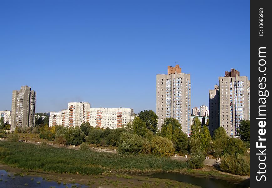 Rybnitsa city in Dnestr Moldavian republic on left