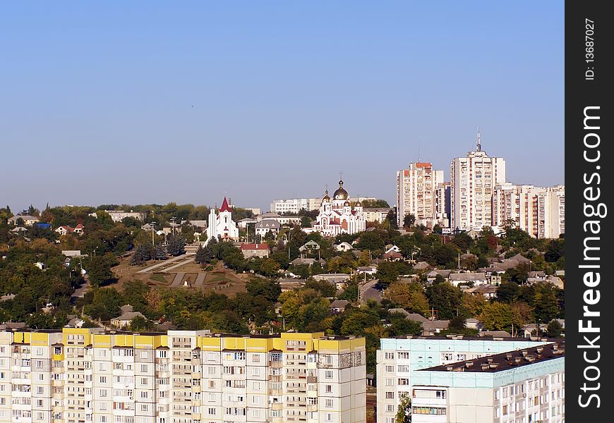 Rybnitsa City In Dnestr Moldavian Republic On Left