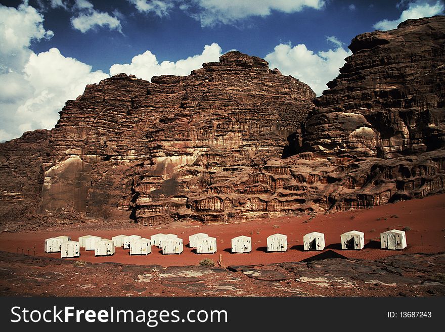 Desert Wadi Rum in Jordan