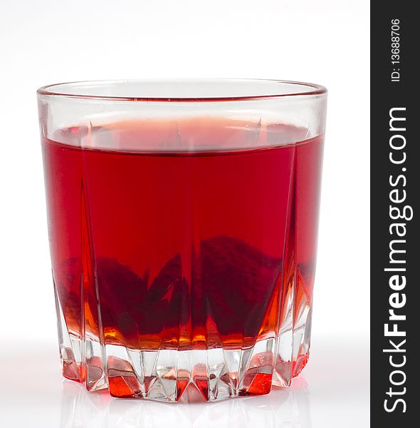 Glass Of Strawberry Stewed Fruit