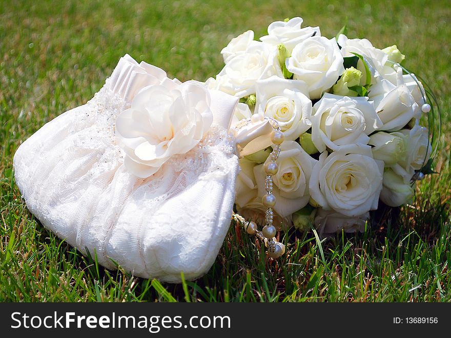 Wedding Bouquet on a grass