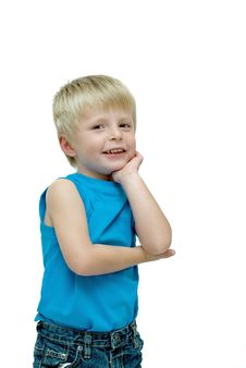 Happy Smiling Little Boy Royalty Free Stock Image