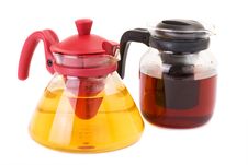 Glass Teapot Isolated On A White Background Stock Photo Glass Teapot Isolated On A White Background Stock Photo