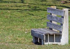 A Park Bench Royalty Free Stock Photography A Park Bench Royalty Free Stock Photography