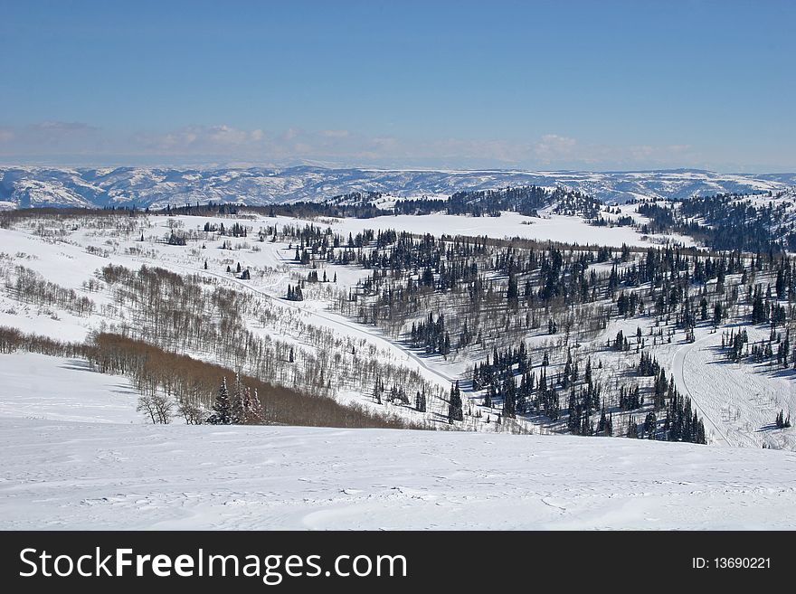 Powder mountain ski resort, Utah. Powder mountain ski resort, Utah