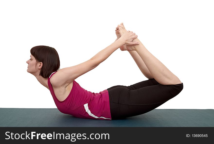 Young Woman Doing Exercises