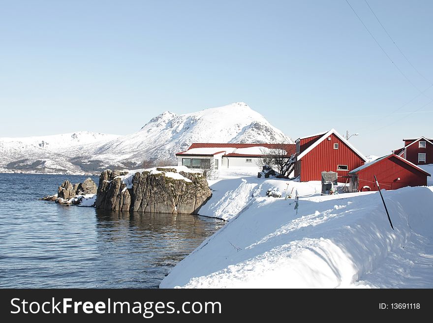 Village  on the fjord