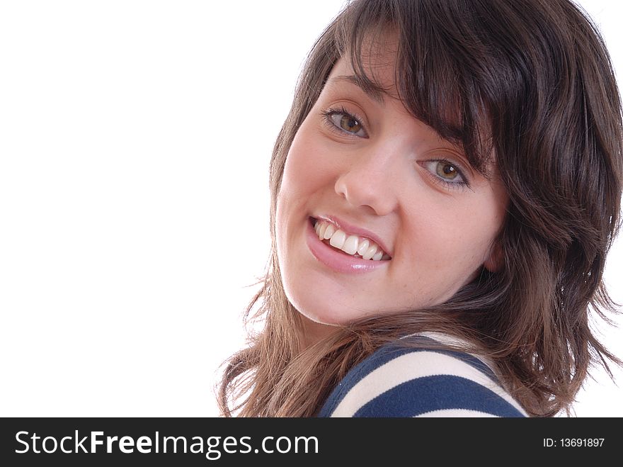 Pretty brunette women portrait