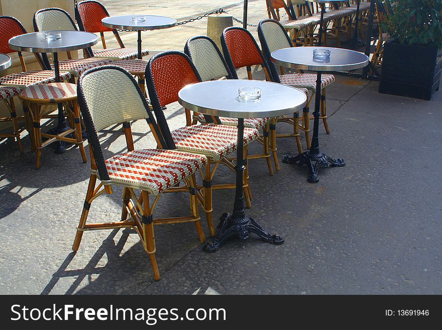 The solitude and silence of a bistrot. The solitude and silence of a bistrot