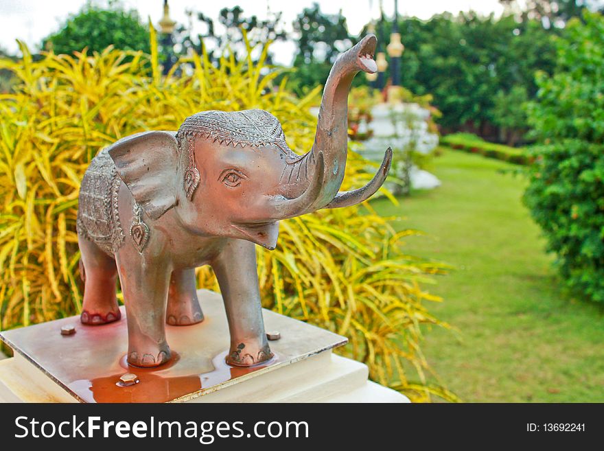 The Elephant statue in Thailand