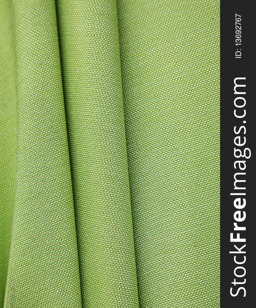 Background detail of green curtain