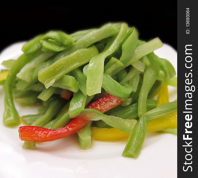 Chinese food. Stir fried Vegetables